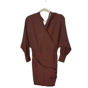 LoveTree Women’s brown long sleeves sweater/ dress   Size Medium